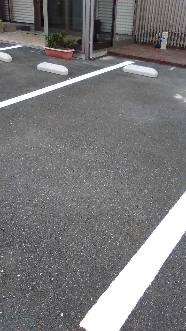 駐車場ライン引き工事170307